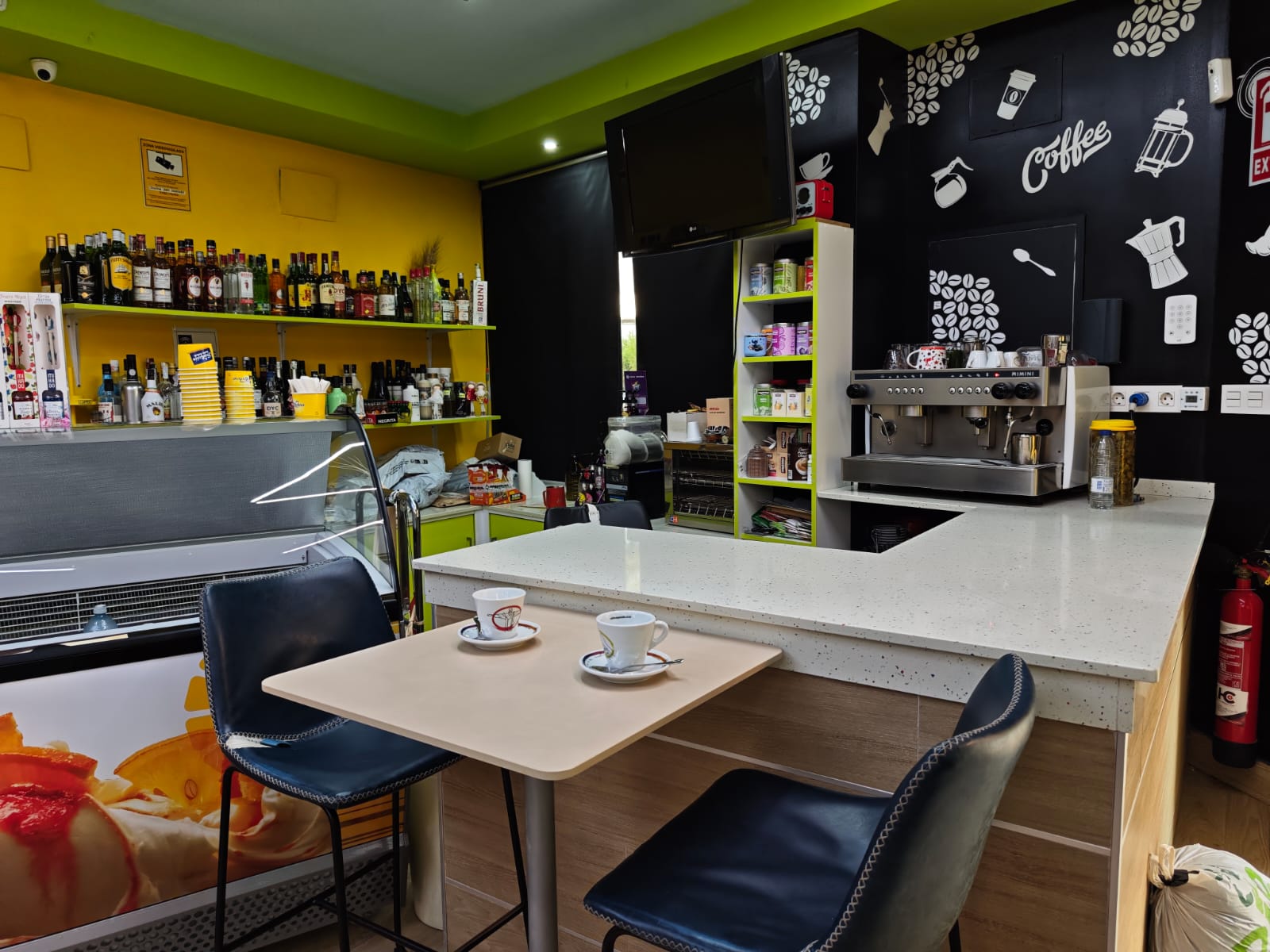 Zona de cafes y helados